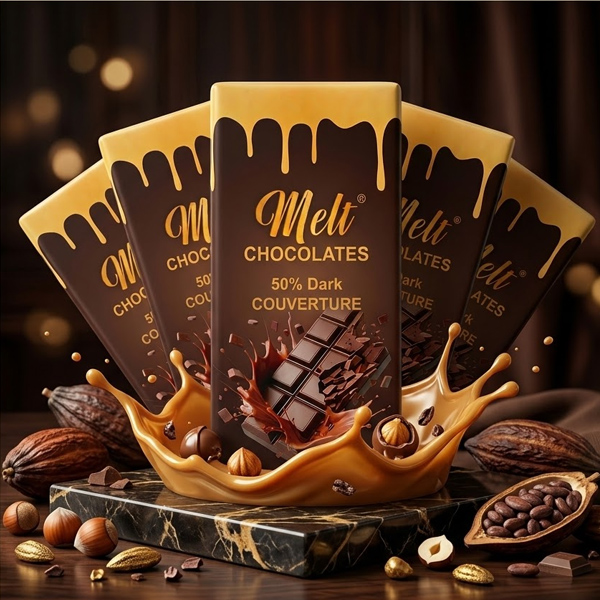 50% Dark Couverture Chocolate
